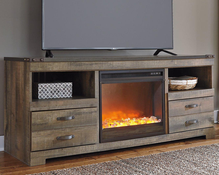 Trinell 63" TV Stand with Electric Fireplace - MR ZEE FURNITURE