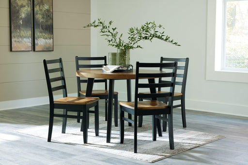 Blondon Dining Table and 4 Chairs (Set of 5) - MR ZEE FURNITURE