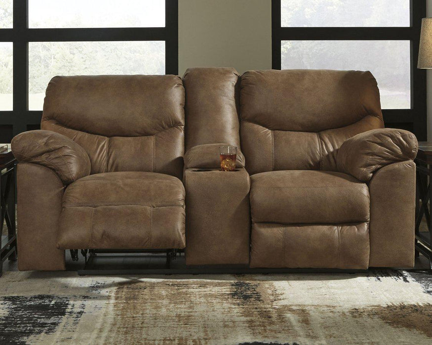 Boxberg Reclining Loveseat with Console - MR ZEE FURNITURE