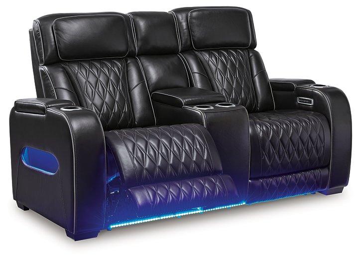 Boyington Power Reclining Loveseat with Console - MR ZEE FURNITURE