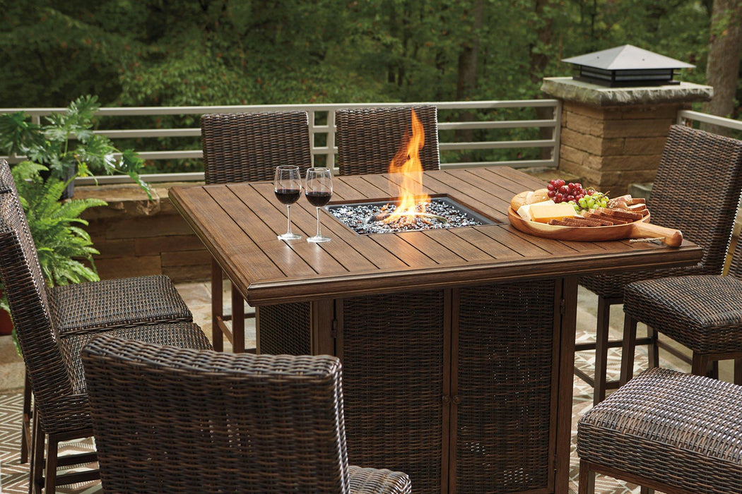 Paradise Trail Outdoor Bar Table Set - MR ZEE FURNITURE