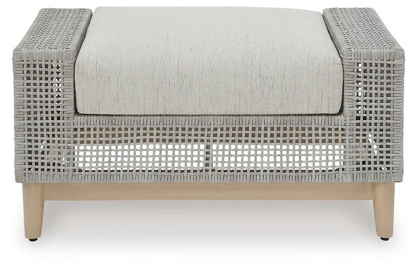 Seton Creek Outdoor Ottoman with Cushion - MR ZEE FURNITURE