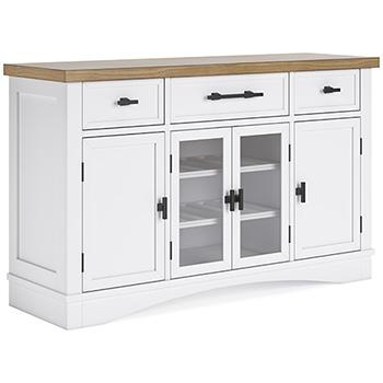 Ashbryn Dining Server and Hutch - MR ZEE FURNITURE