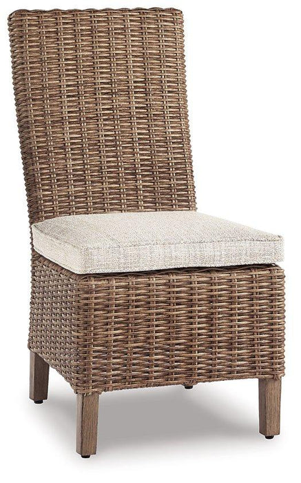 Beachcroft Outdoor Side Chair with Cushion (Set of 2) - MR ZEE FURNITURE