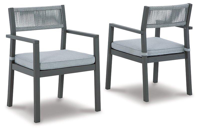 Eden Town Arm Chair with Cushion (Set of 2) - MR ZEE FURNITURE