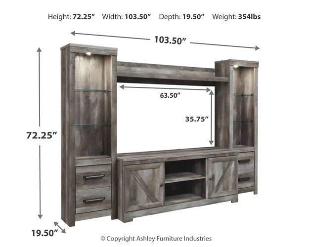 Wynnlow 4-Piece Entertainment Center - MR ZEE FURNITURE