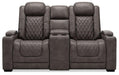 HyllMont Power Reclining Loveseat with Console image