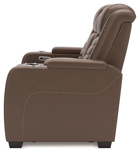 High Impact Power Reclining Loveseat with Console - MR ZEE FURNITURE