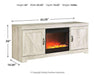 Bellaby 63" TV Stand with Fireplace - MR ZEE FURNITURE