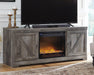 Wynnlow 63" TV Stand with Electric Fireplace - MR ZEE FURNITURE