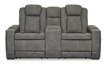 Next-Gen DuraPella Power Reclining Loveseat with Console - MR ZEE FURNITURE