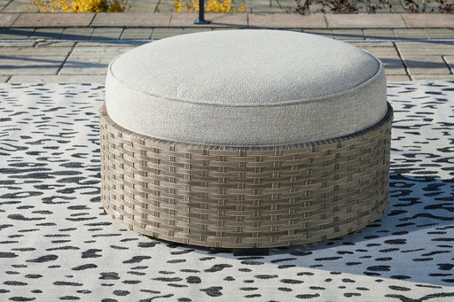 Calworth Outdoor Ottoman with Cushion - MR ZEE FURNITURE