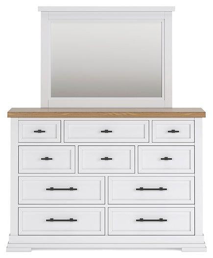 Ashbryn Dresser and Mirror - MR ZEE FURNITURE