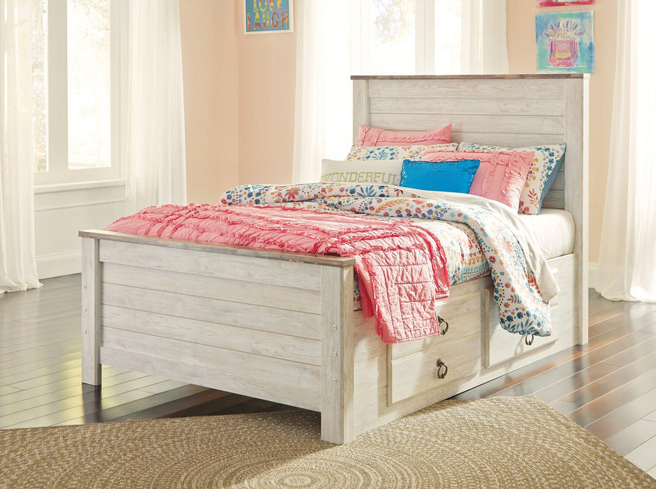 Willowton Bed with 2 Storage Drawers - MR ZEE FURNITURE