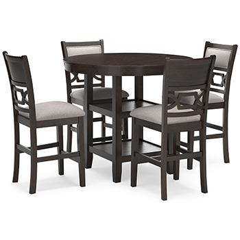 Langwest Counter Height Dining Table and 4 Barstools (Set of 5) - MR ZEE FURNITURE