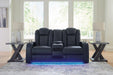 Fyne-Dyme Power Reclining Loveseat with Console - MR ZEE FURNITURE