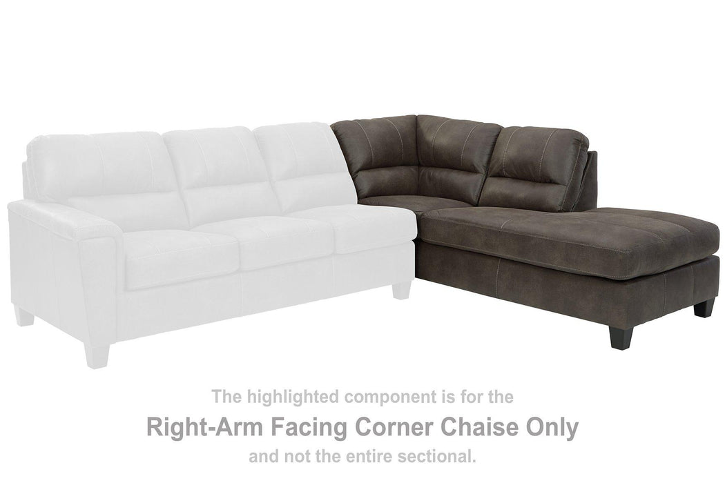 Navi 2-Piece Sectional with Chaise - MR ZEE FURNITURE