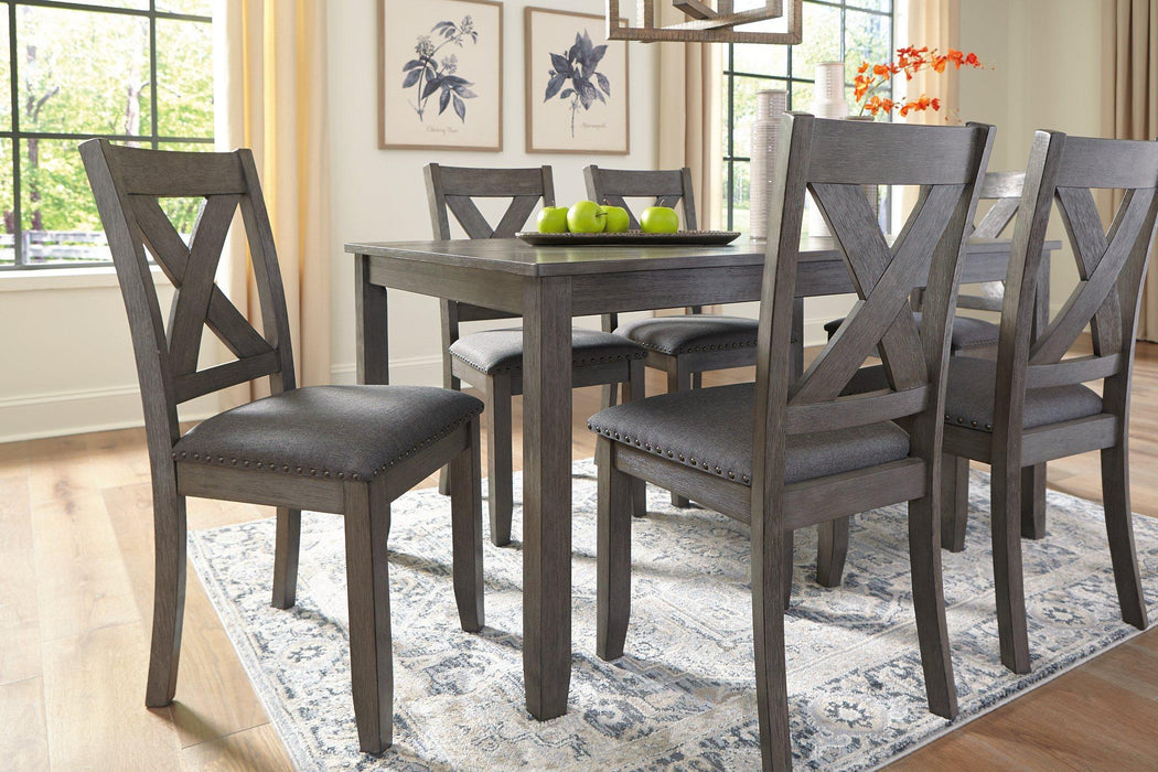 Caitbrook Dining Table and Chairs (Set of 7) - MR ZEE FURNITURE