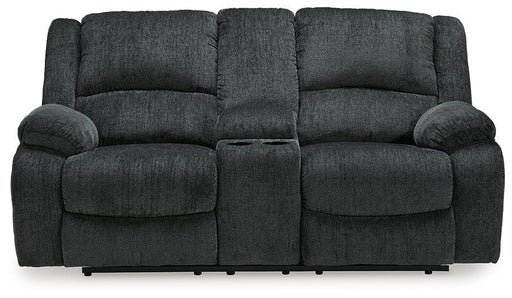 Draycoll Power Reclining Loveseat with Console - MR ZEE FURNITURE