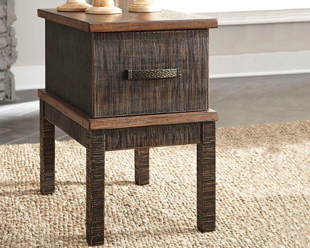 Stanah Chairside End Table with USB Ports & Outlets - MR ZEE FURNITURE