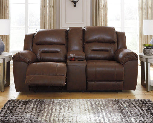 Stoneland Reclining Loveseat with Console - MR ZEE FURNITURE