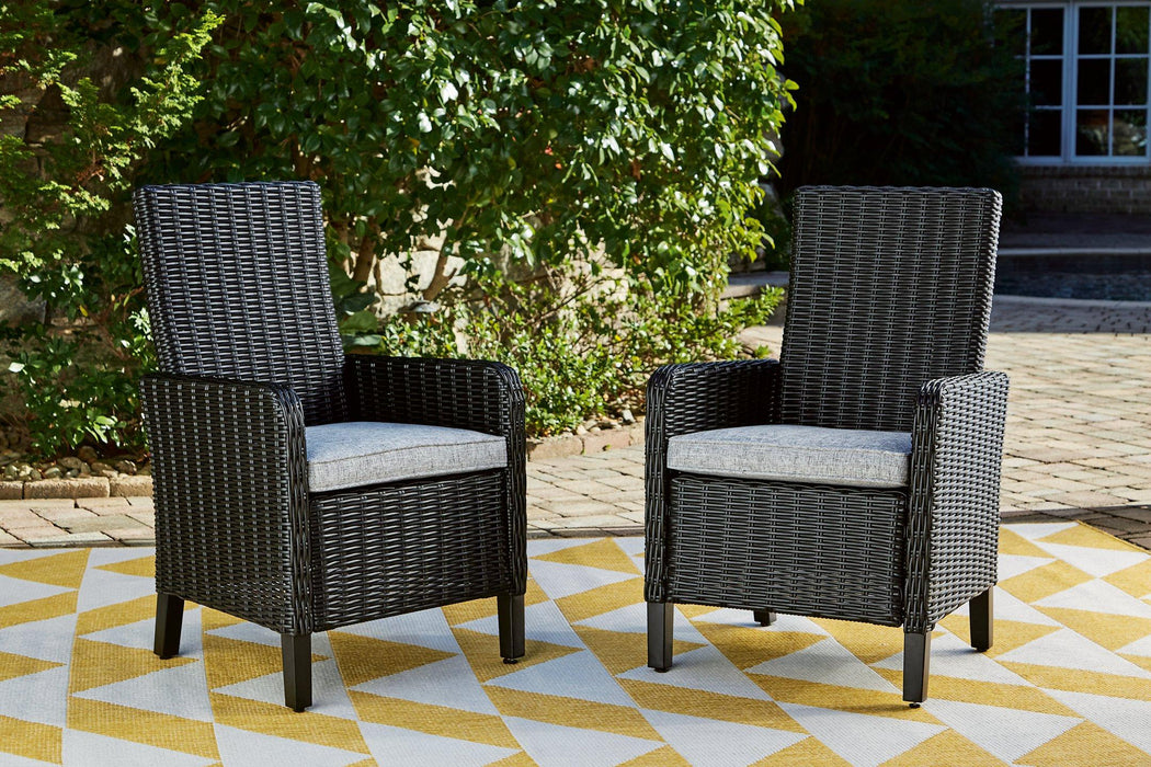 Beachcroft Outdoor Arm Chair with Cushion (Set of 2) - MR ZEE FURNITURE