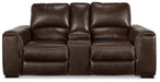 Alessandro Power Reclining Loveseat with Console - MR ZEE FURNITURE