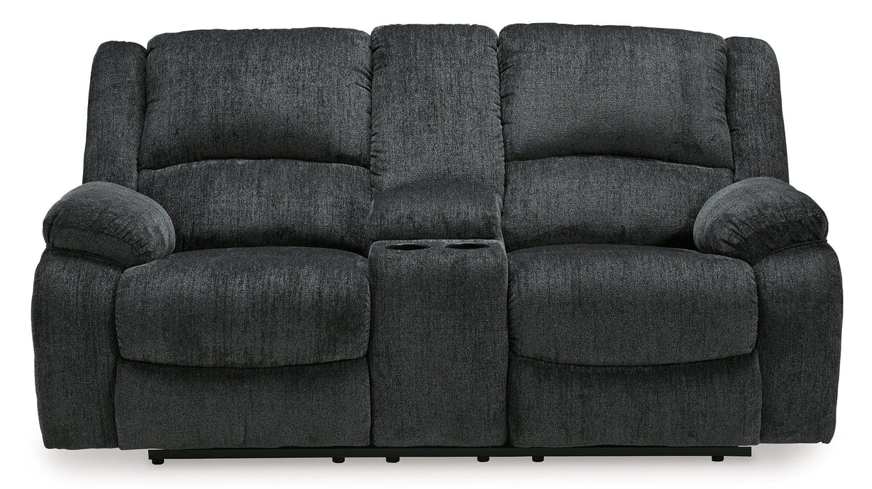 Draycoll Power Reclining Loveseat with Console - MR ZEE FURNITURE