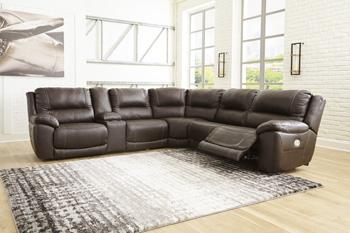 Dunleith 6-Piece Sectional w/ Recliner - MR ZEE FURNITURE