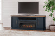 Landocken 83" TV Stand with Electric Fireplace - MR ZEE FURNITURE