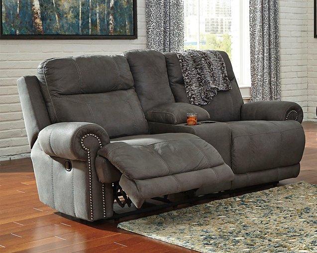 Austere Reclining Loveseat with Console - MR ZEE FURNITURE