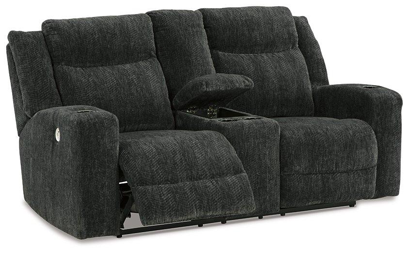 Martinglenn Power Reclining Loveseat with Console - MR ZEE FURNITURE