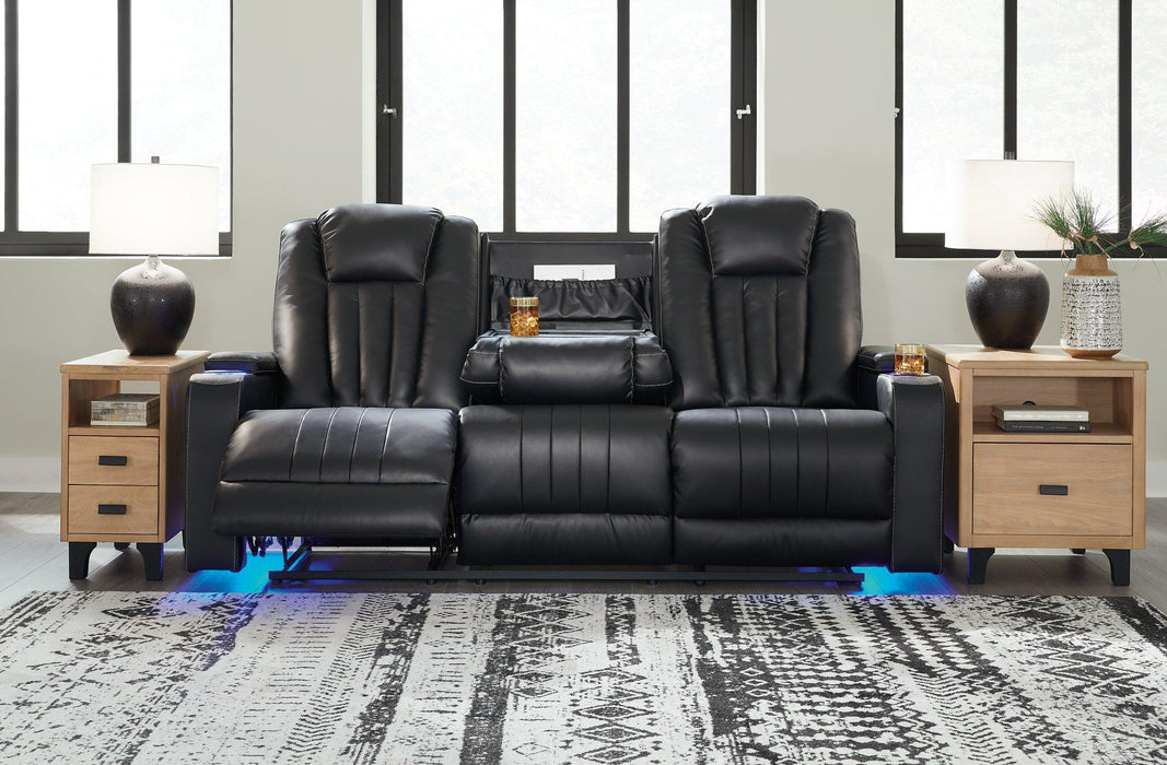 Center Point Reclining Sofa with Drop Down Table - MR ZEE FURNITURE