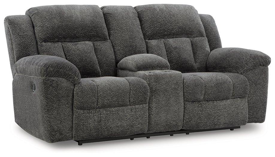 Frohn Reclining Loveseat with Console - MR ZEE FURNITURE