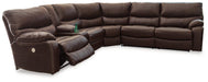 Family Circle Power Reclining Sectional - MR ZEE FURNITURE