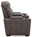 HyllMont Power Reclining Loveseat with Console - MR ZEE FURNITURE