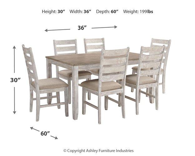 Skempton Dining Table and Chairs (Set of 7) - MR ZEE FURNITURE