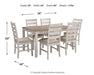 Skempton Dining Table and Chairs (Set of 7) - MR ZEE FURNITURE