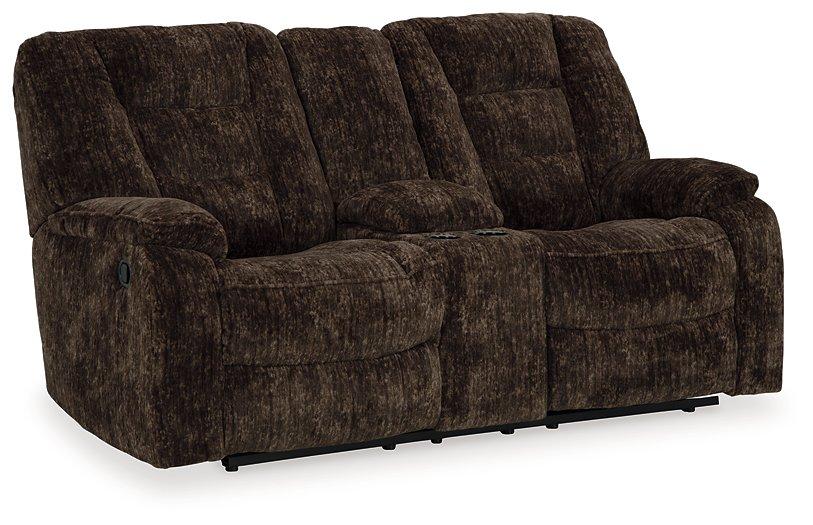 Soundwave Reclining Loveseat with Console - MR ZEE FURNITURE