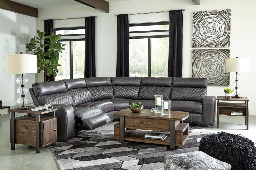 Samperstone Power Reclining Sectional - MR ZEE FURNITURE