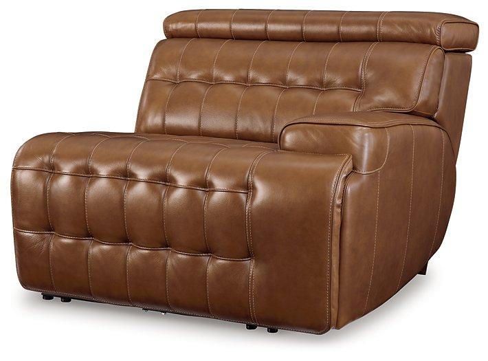 Temmpton Power Reclining Sectional Loveseat with Console - MR ZEE FURNITURE