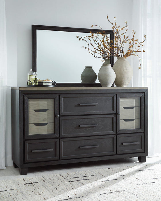 Foyland Dresser and Mirror - MR ZEE FURNITURE