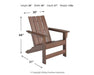 Emmeline 2 Adirondack Chairs with Tete-A-Tete Table Connector - MR ZEE FURNITURE