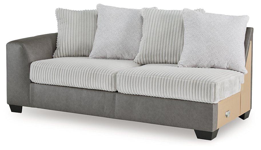 Clairette Court Sectional with Chaise - MR ZEE FURNITURE