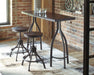 Odium Counter Height Dining Table and Bar Stools (Set of 3) - MR ZEE FURNITURE