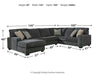 Tracling 3-Piece Sectional with Chaise - MR ZEE FURNITURE