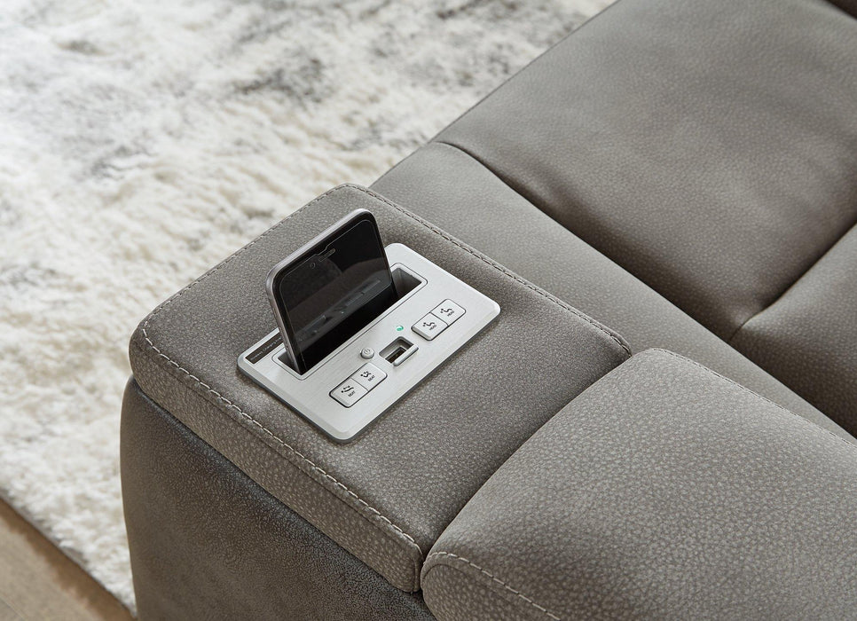 Next-Gen DuraPella Power Reclining Loveseat with Console - MR ZEE FURNITURE