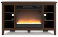 Camiburg Corner TV Stand with Electric Fireplace - MR ZEE FURNITURE