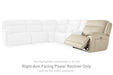 Double Deal Power Reclining Loveseat Sectional - MR ZEE FURNITURE