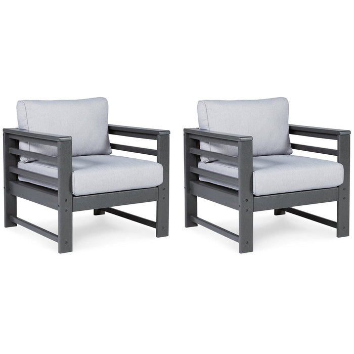 Amora Outdoor Lounge Chair with Cushion (Set of 2) - MR ZEE FURNITURE